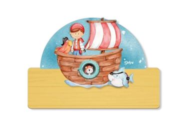 Picture of PIRATE SHIP NAME PLATE